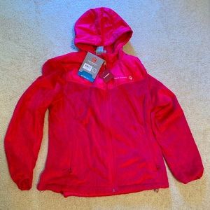 NWT Free Country XL women’s jacket pink faux fur